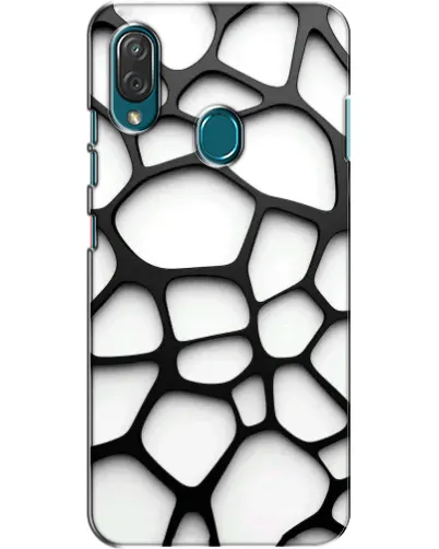 Чехол для ZTE Blade V10 Vita с картинкой «Белая объемная сетка»