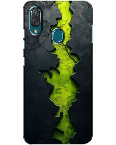 Чехол для ZTE Blade V10 Vita с картинкой «Салатовый разлом скалы»