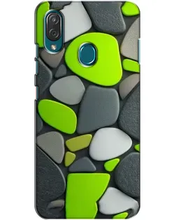 Чехол для ZTE Blade V10 Vita с картинкой «Яркая неоновая галька»