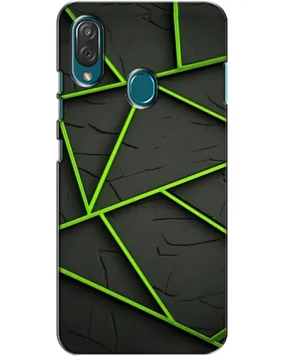 Чехол для ZTE Blade V10 Vita с картинкой «Зеленые геометрические линии»