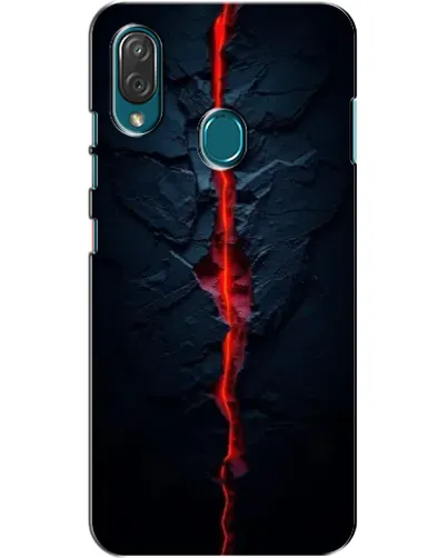 Чехол для ZTE Blade V10 Vita с картинкой «Kрасная лавовая трещина»