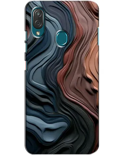 Чехол для ZTE Blade V10 Vita с картинкой «Цветные волны каньона»