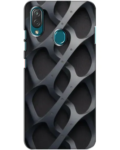Чехол для ZTE Blade V10 Vita с картинкой «Объемное серое плетение»