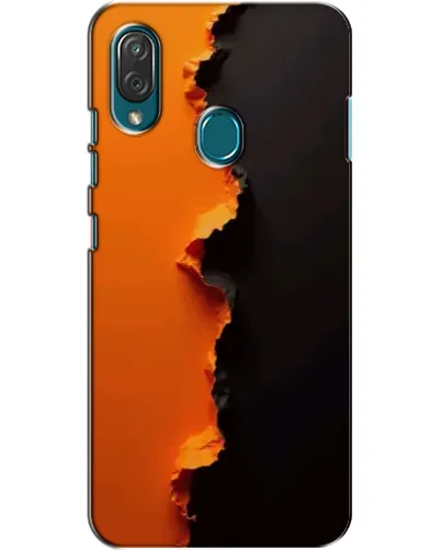 Чехол для ZTE Blade V10 Vita с картинкой «Оранжевый разлом»