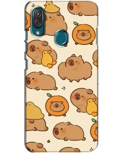 Чехол для ZTE Blade V10 Vita с картинкой «Капибары с апельсинами»