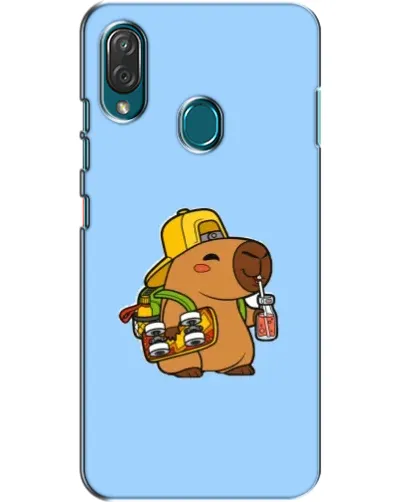 Чехол для ZTE Blade V10 Vita с картинкой «Капибара на скейте»
