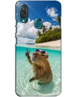 Чехол для ZTE Blade V10 Vita с картинкой «Капибара на море» Чехол для ZTE Blade V10 Vita с картинкой «Капибара на море»