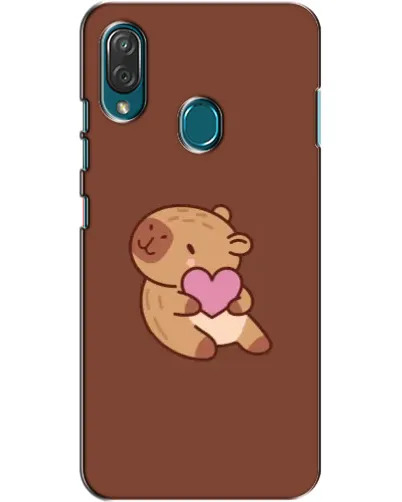 Чехол для ZTE Blade V10 Vita с картинкой «Капибара с сердцем»