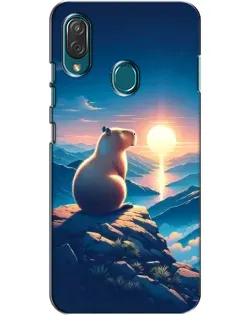 Чехол для ZTE Blade V10 Vita с картинкой «Закат солнца с капибарой» Чехол для ZTE Blade V10 Vita с картинкой «Закат солнца с капибарой»