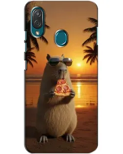 Чехол для ZTE Blade V10 Vita с картинкой «Капибара с пиццей» Чехол для ZTE Blade V10 Vita с картинкой «Капибара с пиццей»