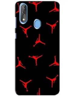 Чехол для ZTE Blade V10 с картинкой «Jordan Red Pattern»