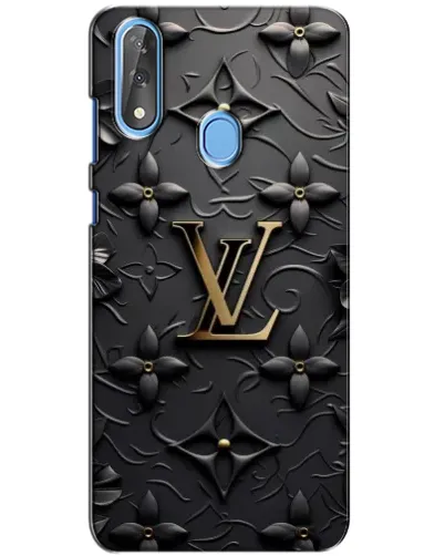 Чехол для ZTE Blade V10 с картинкой «Кожаная текстура LV»