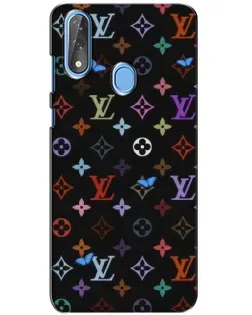 Чехол для ZTE Blade V10 с картинкой «Цветная монограмма LV»