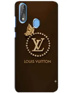 Чехол для ZTE Blade V10 с картинкой «LV — золотая печать»