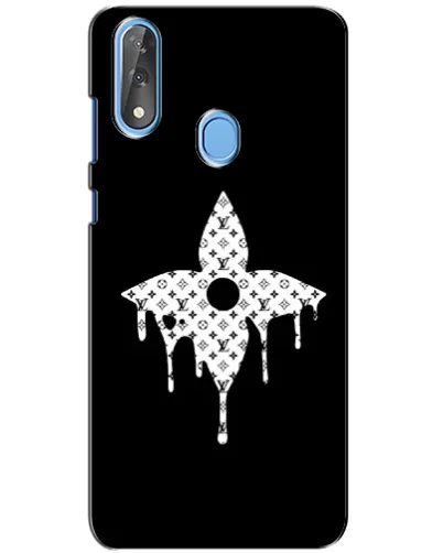 Чехол для ZTE Blade V10 с картинкой «Цветочная монограмма»