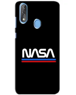 Чехол для ZTE Blade V10 с картинкой «NASA — классика Red Blue»