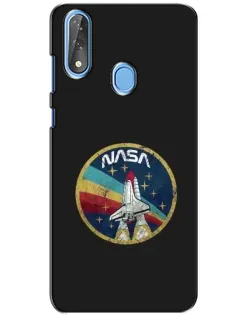 Чехол для ZTE Blade V10 с картинкой «NASA — эмблема миссии»