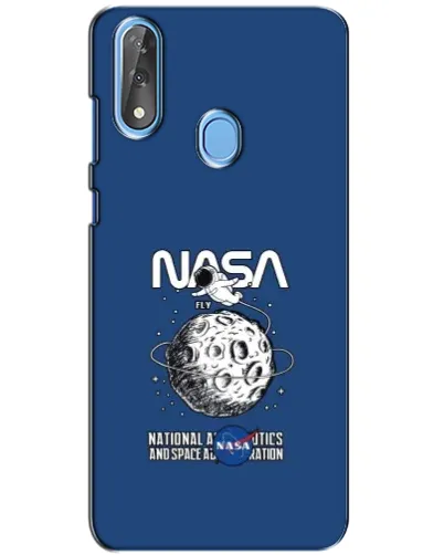 Чехол для ZTE Blade V10 с картинкой «NASA — лунная миссия»