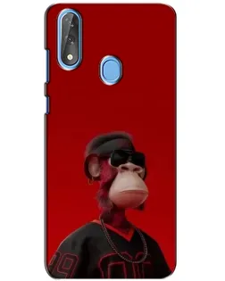 Чехол для ZTE Blade V10 с картинкой «Bored Ape в красном» Чехол для ZTE Blade V10 с картинкой «Bored Ape в красном»
