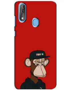 Чехол для ZTE Blade V10 с картинкой «Bored Ape — красный фон» Чехол для ZTE Blade V10 с картинкой «Bored Ape — красный фон»