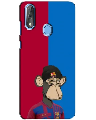 Чехол для ZTE Blade V10 с картинкой «Bored Ape — фанат Барсы» Чехол для ZTE Blade V10 с картинкой «Bored Ape — фанат Барсы»