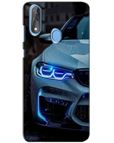 Чехол для ZTE Blade V10 с картинкой «Взгляд BMW с синими фарами»