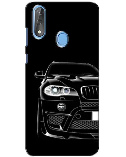 Чехол для ZTE Blade V10 с картинкой «Темный силуэт BMW»