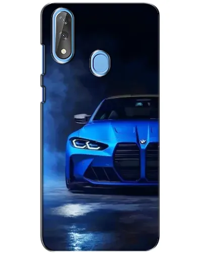 Чехол для ZTE Blade V10 с картинкой «Голубая BMW M4»