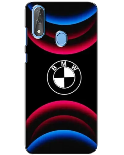 Чехол для ZTE Blade V10 с картинкой «Логотип BMW и неоновые дуги»