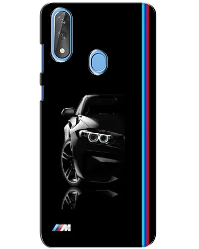 Чехол для ZTE Blade V10 с картинкой «Силуэт BMW в темноте»