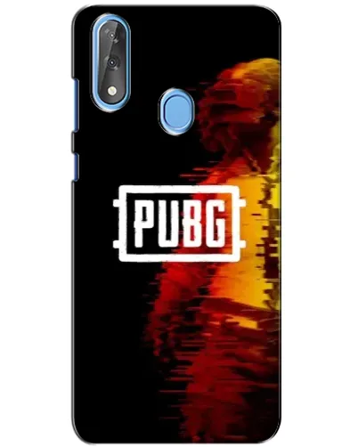 Чехол для ZTE Blade V10 с картинкой «Яркий логотип PUBG»