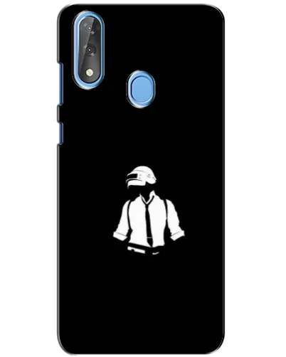 Чехол для ZTE Blade V10 с картинкой «PUBG — белый шлем»