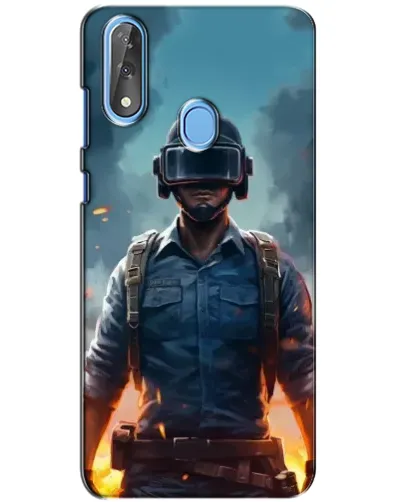 Чехол для ZTE Blade V10 с картинкой «PUBG — реалистичный герой»
