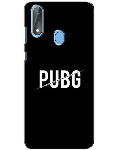 Чехол для ZTE Blade V10 с картинкой «PUBG — белый логотип»