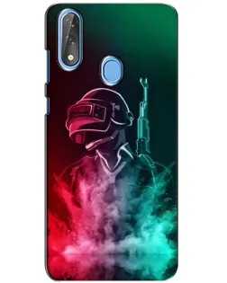 Чехол для ZTE Blade V10 с картинкой «PUBG — огненный воин» Чехол для ZTE Blade V10 с картинкой «PUBG — огненный воин»