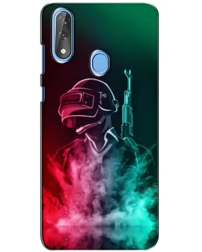 Чехол для ZTE Blade V10 с картинкой «PUBG — огненный воин»