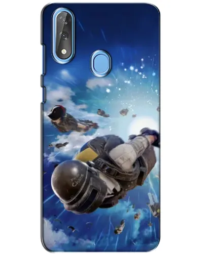 Чехол для ZTE Blade V10 с картинкой «Десант PUBG — прыжок»