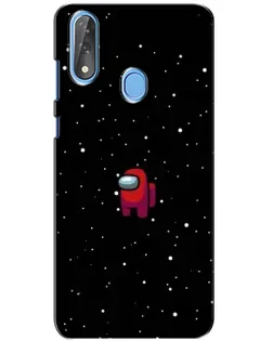 Чехол для ZTE Blade V10 с картинкой «Красный Among Us»