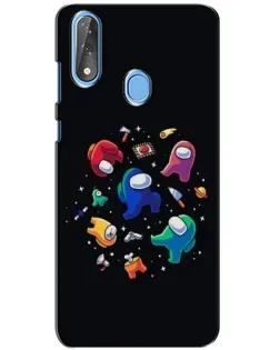 Чехол для ZTE Blade V10 с картинкой «Among Us космос»
