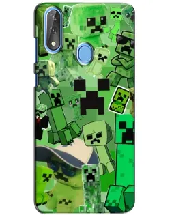 Чехол для ZTE Blade V10 с картинкой «Криперы Minecraft» Чехол для ZTE Blade V10 с картинкой «Криперы Minecraft»