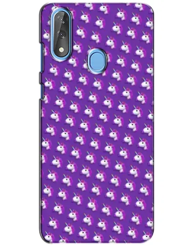 Чехол для ZTE Blade V10 с картинкой «Единороги на фиолетовом»