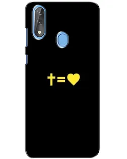 Чехол для ZTE Blade V10 с картинкой «Сердце и Крест»
