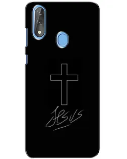 Чехол для ZTE Blade V10 с картинкой «Графический крест Jesus» Чехол для ZTE Blade V10 с картинкой «Графический крест Jesus»