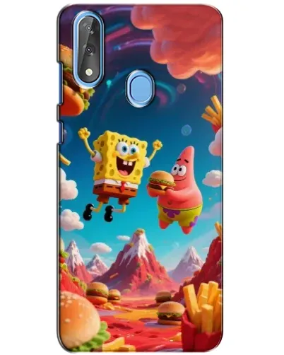 Чехол для ZTE Blade V10 с картинкой «Космический фастфуд»