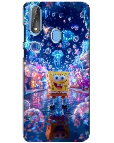 Чехол для ZTE Blade V10 с картинкой «Неоновый океан»