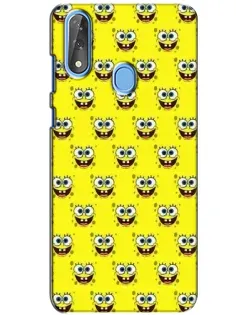 Чехол для ZTE Blade V10 с картинкой «Паттерн Губка Боб»