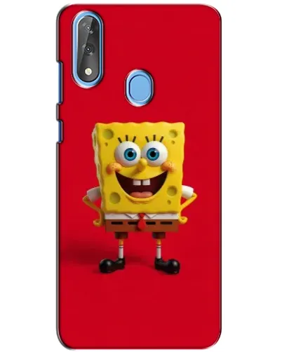 Чехол для ZTE Blade V10 с картинкой «Спанч Боб на красном»