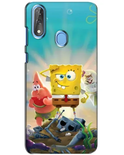Чехол для ZTE Blade V10 с картинкой «Спанч Боб победитель»