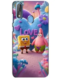 Чехол для ZTE Blade V10 с картинкой «Губка Боб Патрик»