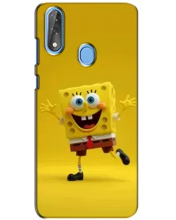 Чехол для ZTE Blade V10 с картинкой «Позитивный Губка Боб»